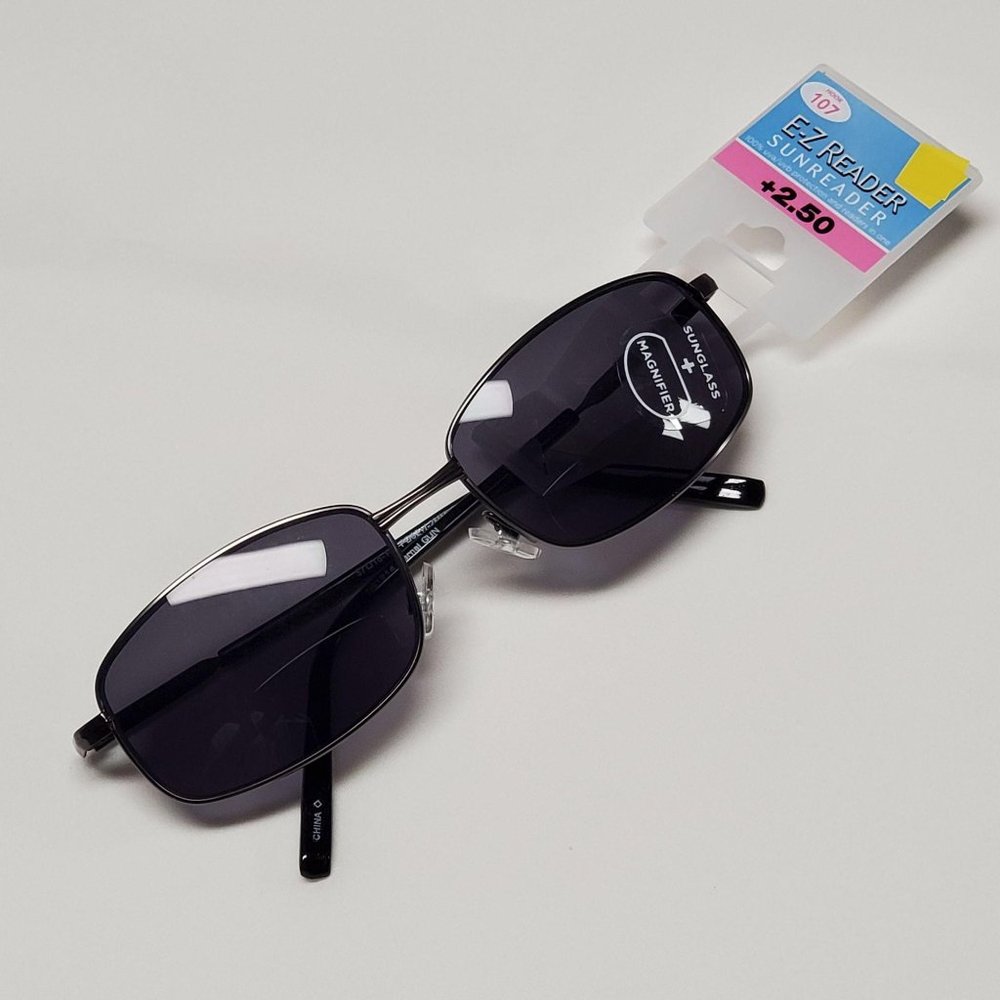 E-Z Reader Sun Reader +2.50 Gunmetal